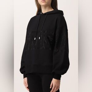 NWT GCDS black rhinestone hoodie - small - $995 MSRP